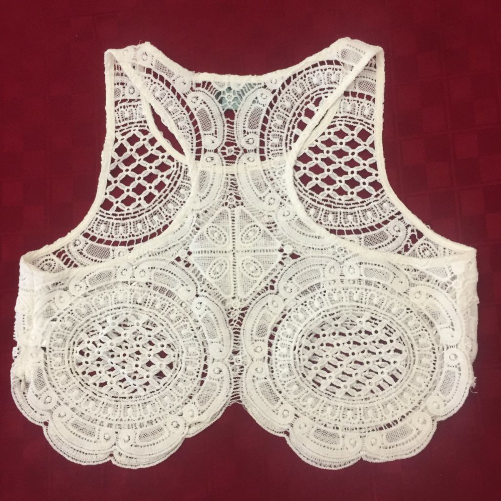 Chic Lace Pullover Top - Picture 4 of 5